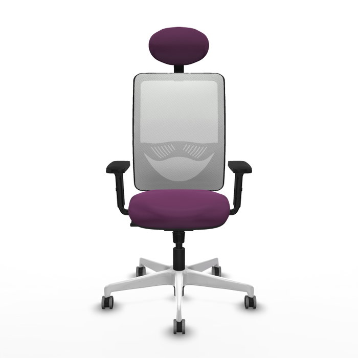 PIQUERAS Y CRESPO Silla de oficina Zulema con mecanismo Sincro, Morado y Blanco PIQUERAS Y CRESPO Silla de oficina Zulema con mecanismo Sincro, Morado y Blanco