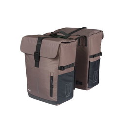 Basil Move Alforjas Dobles Portaequipajes 30L Resistente al Agua con Funda Lluvia