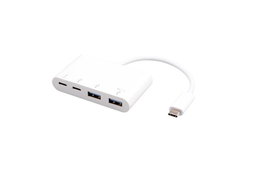 eSTUFF Hub USB-C con 2 Puertos USB-C 3.1 Gen 2, 2 Puertos USB-A 3.0 para Ordenador Portátil, Sobremesa o Tablet