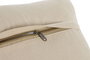 DKD Home Decor Cojín de Piel y Poliéster 40x10x40 cm Marrón Oscuro y Crema