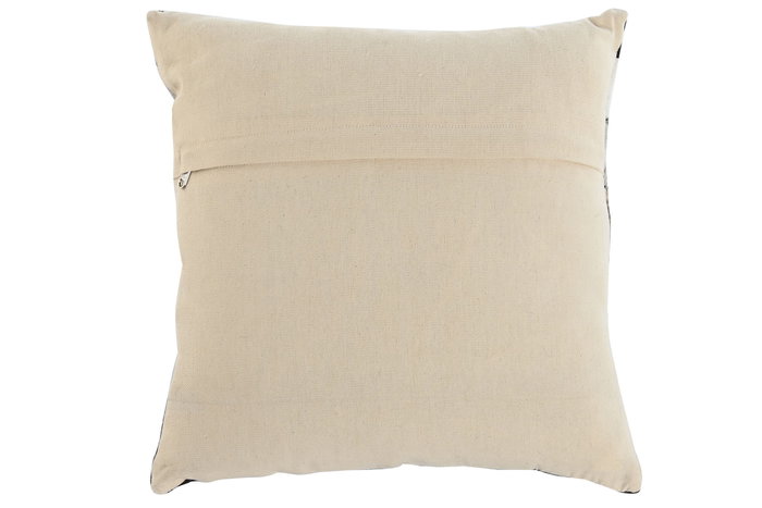 DKD Home Decor Cojín de Piel y Poliéster 40x10x40 cm Marrón Oscuro y Crema DKD Home Decor Cojín de Piel y Poliéster 40x10x40 cm Marrón Oscuro y Crema