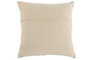 DKD Home Decor Cojín de Piel y Poliéster 40x10x40 cm Marrón Oscuro y Crema