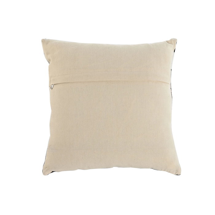 DKD Home Decor Cojín de Piel y Poliéster 40x10x40 cm Marrón Oscuro y Crema DKD Home Decor Cojín de Piel y Poliéster 40x10x40 cm Marrón Oscuro y Crema