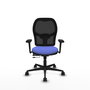 PIQUERAS Y CRESPO Silla de oficina Jorquera Azul claro con mecanismo Sincro/Traslack