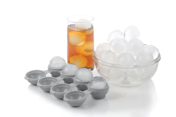 Quttin Cubitera Flexible Silicona Roja 4 Cubitos 22.2 cm x 7 cm x 5.2 cm (12 Unidades)