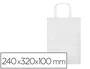 Q-connect Bolsa Papel Celulosa Blanco S con Asa Retorcida 240x320x100 mm