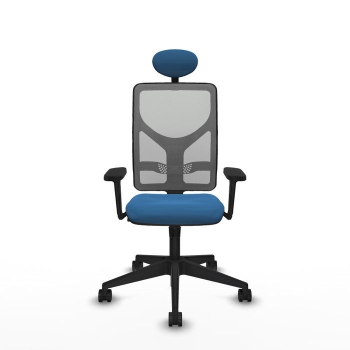PIQUERAS Y CRESPO Silla de oficina Motilla con mecanismo Sincro, Azul claro y Gris PIQUERAS Y CRESPO Silla de oficina Motilla con mecanismo Sincro, Azul claro y Gris