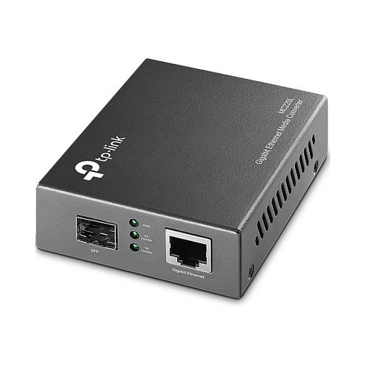 TP-Link MC220L Convertidor de Fibra Gigabit Ethernet, 1x RJ45 1000M, 1x SFP, Multimodo/Monomodo, 10 km, Negro TP-Link MC220L Convertidor de Fibra Gigabit Ethernet, 1x RJ45 1000M, 1x SFP, Multimodo/Monomodo, 10 km, Negro