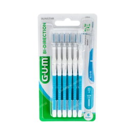 GUM Cepillo Dental Bi-Direction, Cerdas Medium 0.9 mm, Modelo 2314