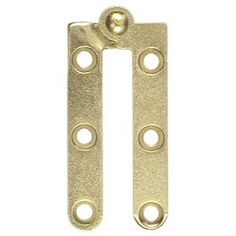 ALK Bisagra Mueble Doble Brazo 5286 Latonado Acero Hecha en Italia