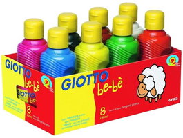 Tempera Giotto Bebe Liquida Schoolpack 8 Botes X 250 Ml