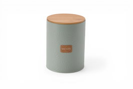 DKD Home Decor Bote Metal y Bambú Relieve Verde Menta