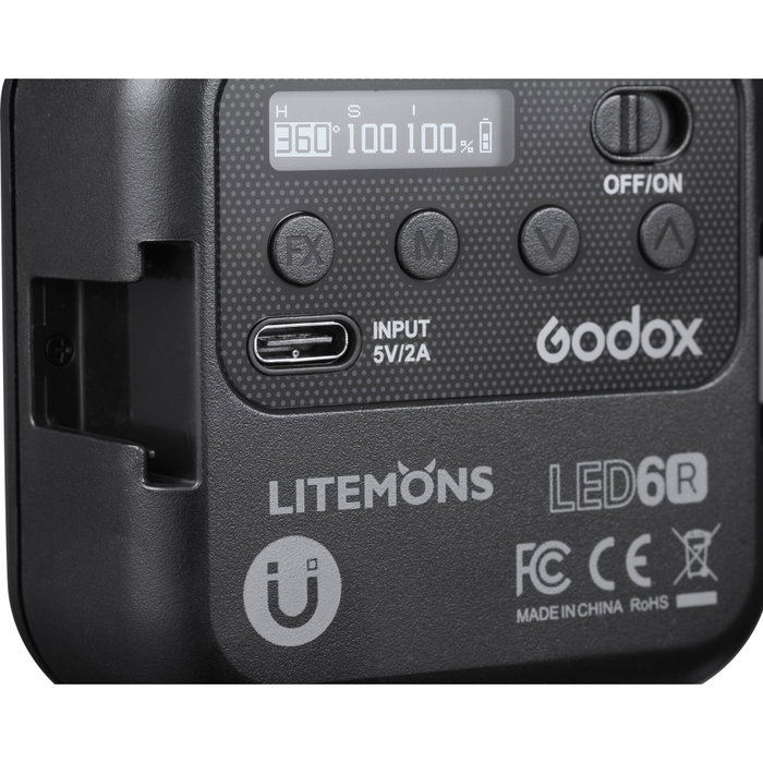 Godox LED6R Litemons LED Video Light RGB Godox LED6R Litemons LED Video Light RGB