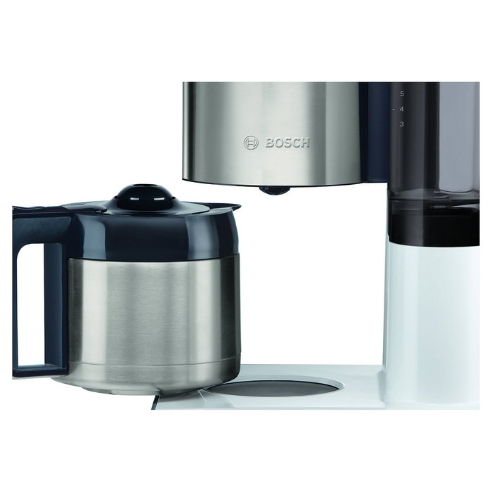 Bosch TKA8A681 Cafetera de Filtro Automática 1100W 1.1L 8 Tazas con Jarra, Temporizador y Antical - Color Blanco