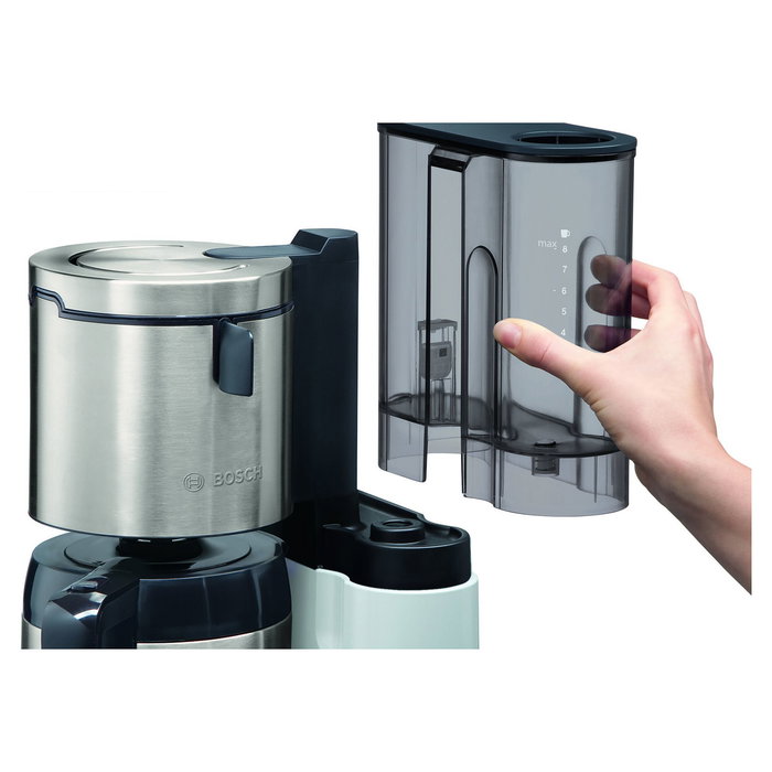 Bosch TKA8A681 Cafetera de Filtro Automática 1100W 1.1L 8 Tazas con Jarra, Temporizador y Antical - Color Blanco