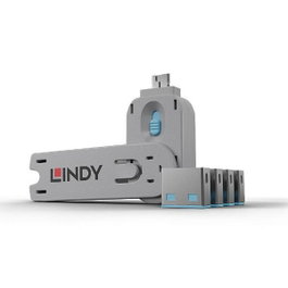 Lindy Bloqueador de Puerto USB Tipo A Azul, Pack de 5 piezas