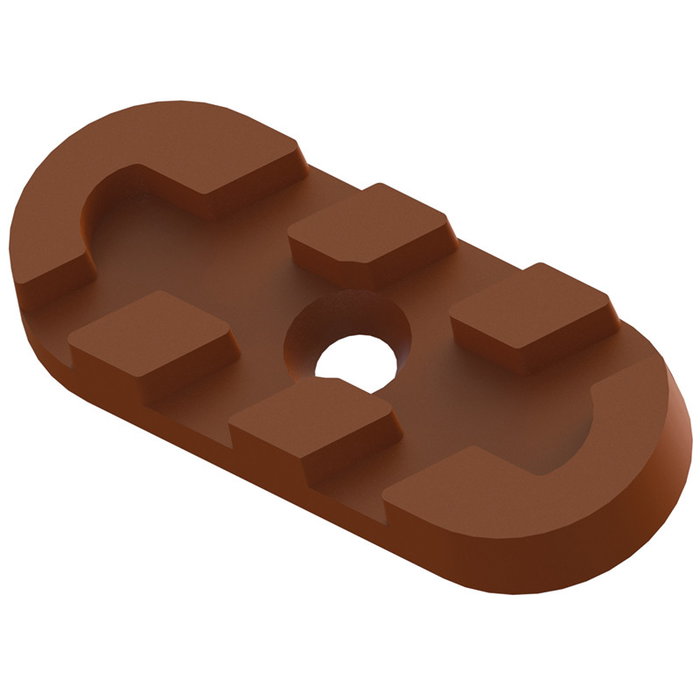 HERRAJES ALK Deslizante Zoleta 33X14 mm Blanco, Negro y Marrón Set de 100 Unidades