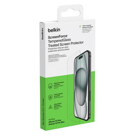 Belkin OVA136ZZ Protector de Pantalla ScreenForce para iPhone 15 Plus / 14 Pro Max