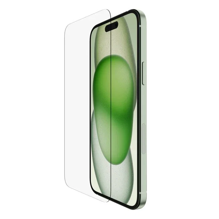 Belkin Protector de Pantalla ScreenForce, Vidrio Templado 9H Antirreflejante, Resistente a Impactos y Rayones, para iPhone 15 Plus y 14 Pro Max, modelo OVA136ZZ