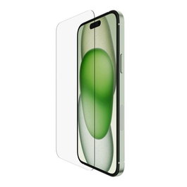 Belkin Protector de Pantalla OVA136zz, Vidrio Templado 9H, 0.33mm, Compatible con iPhone 15 Plus e iPhone 14 Pro Max, Antireflejante, Incluye Kit de Instalación