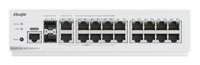 RUIJIE RG-SF2920-16GT2MG2XS-P Switch de red 2U Blanco