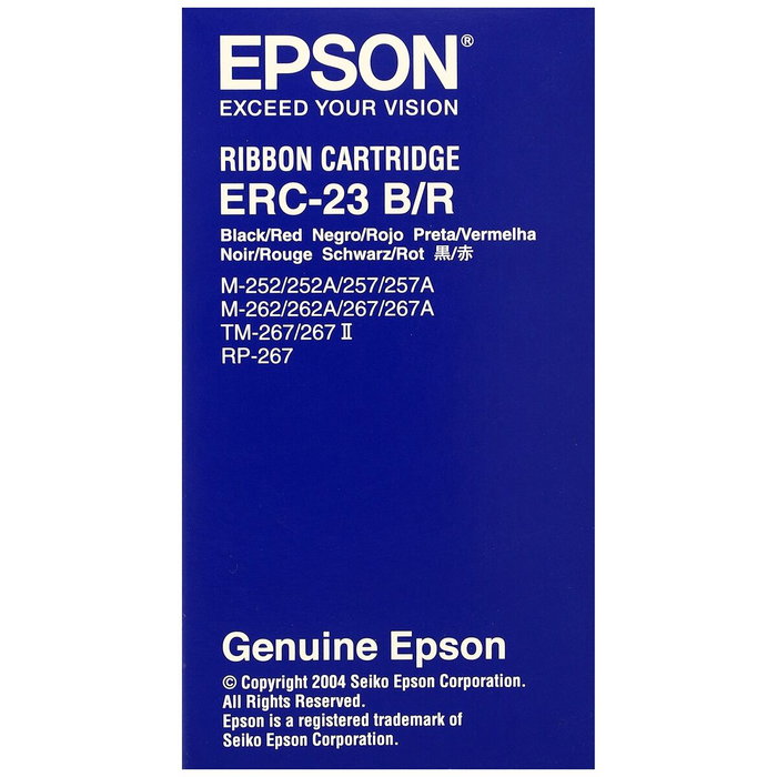 EPSON Cinta S015362 ERC-23BR Negro/Rojo EPSON Cinta S015362 ERC-23BR Negro/Rojo