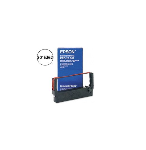 EPSON Cinta S015362 ERC-23BR Negro/Rojo EPSON Cinta S015362 ERC-23BR Negro/Rojo
