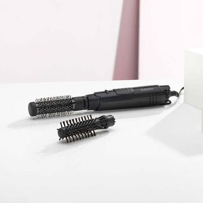 Babyliss Cepillo Moldeador Smooth Shape AS86E - Cepillo de Aire Caliente para Volumen y Rizos, con Dos Cepillos (19 mm y 23 mm), 3 Temperaturas, 300W