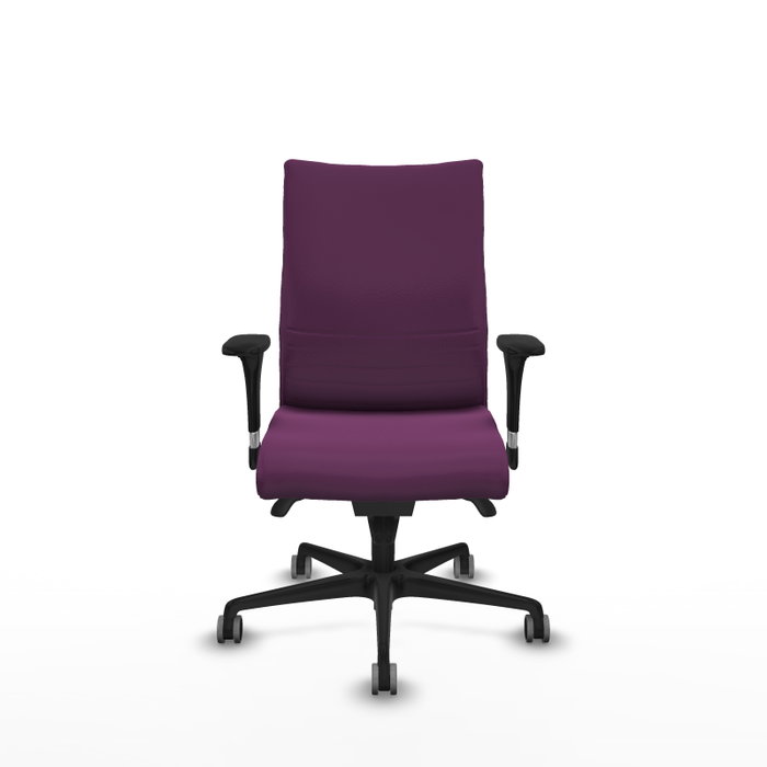 PIQUERAS Y CRESPO Silla Albacete confidente con mecanismo Sincro, Morado, Similpiel, Brazos 1D, Ruedas 65 mm para parqué PIQUERAS Y CRESPO Silla Albacete confidente con mecanismo Sincro, Morado, Similpiel, Brazos 1D, Ruedas 65 mm para parqué
