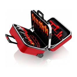 KNIPEX 98 99 15 Maletín de herramientas Twin Move Rojo Negro ABS Aluminio 520x290x435mm