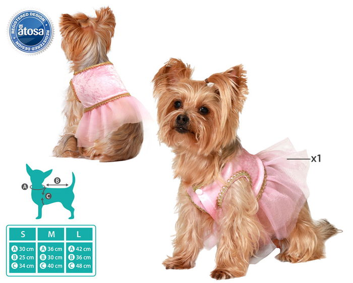 Disfraz para Perro Bailarina Ballet de Cuento Tamaño L Rosa - Disfraz Mascota Disfraz para Perro Bailarina Ballet de Cuento Tamaño L Rosa - Disfraz Mascota