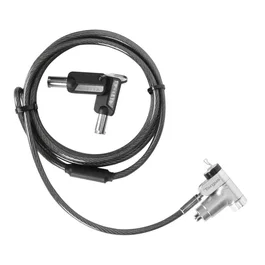 Targus ASP95DMGLX25 Cable Antirrobo para Kensington Nano, Ranura Noble, Negro y Plata
