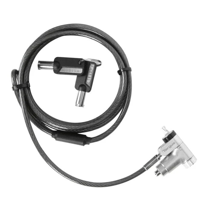 Targus ASP95DMGLX25 Cable Antirrobo para Kensington Nano, Ranura Noble, Negro y Plata Targus ASP95DMGLX25 Cable Antirrobo para Kensington Nano, Ranura Noble, Negro y Plata