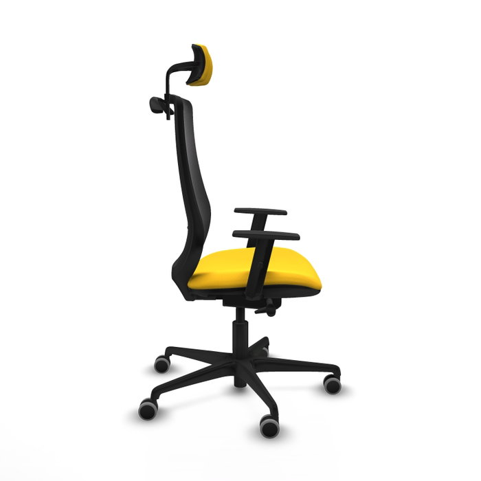 PIQUERAS Y CRESPO Silla de oficina Mardos Sincro/Traslack Amarillo y Negro PIQUERAS Y CRESPO Silla de oficina Mardos Sincro/Traslack Amarillo y Negro