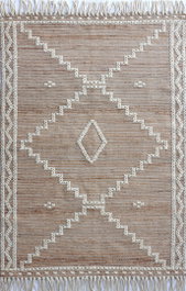 DKD Home Decor Alfombra de Yute 75x175x1 cm Antideslizante