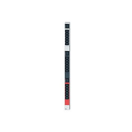 Bachmann 800.0104 PDU 1U Básico, 21 Salidas AC (18xC13, 3xC19), 400V, 16A, Cable 3m, Color Negro/Blanco
