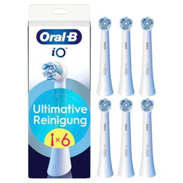 Oral-B iO Ultimate Cleaning Cabezales de Repuesto, Pack de 6, Blanco
