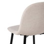 Taburete Crema Tejido-Metal Salón 45,50 X 45 X 105,50 cm (Set de 4)