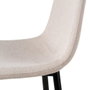 Taburete Crema Tejido-Metal Salón 45,50 X 45 X 105,50 cm (Set de 4)