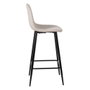 Taburete Crema Tejido-Metal Salón 45,50 X 45 X 105,50 cm (Set de 4)