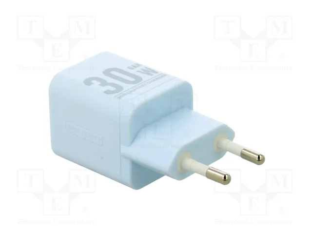 Vention FEQL0-EU Cargador GaN de Pared 30W con USB-C y USB-A Azul