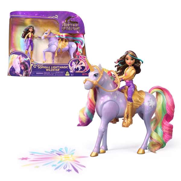 Spin Master Sophia y Unicornio Wildstar Magic Light Academia