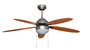 AVANT Ventilador de Techo Gris con Madera 132 cm 60W 5 Aspas con Lámpara