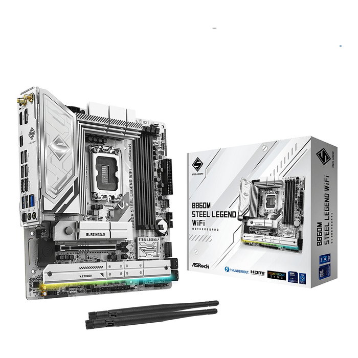 ASRock B860M Steel Legend WiFi Placa Base ATX HDMI/DP DDR5 con WiFi 6E y Bluetooth 5.3 para PC