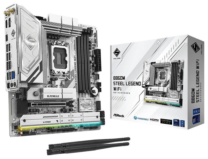 ASRock B860M Steel Legend WiFi micro ATX DDR5 ASRock B860M Steel Legend WiFi micro ATX DDR5