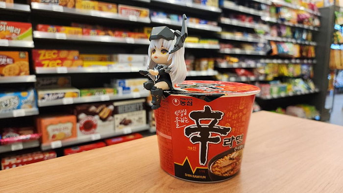 Goddess of Victory: Nikke Estatua PVC Cup Noodle Holder Snow White 10 cm Goddess of Victory: Nikke Estatua PVC Cup Noodle Holder Snow White 10 cm