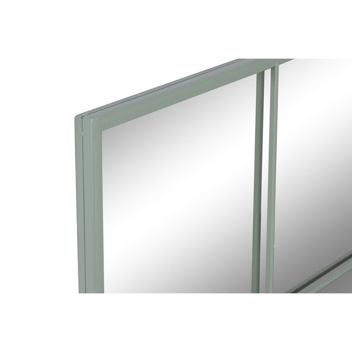 DKD Home Decor Espejo Ventana Verde Menta 90x90 cm