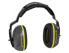 Deltaplus Casco antiruido con orejeras ABS ajustable en altura gris SNR 26 dB