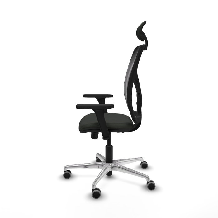 PIQUERAS Y CRESPO Silla de oficina Motilla con mecanismo Sincro/Traslack, Brazos 3D y Cabecero Fijo, Negro PIQUERAS Y CRESPO Silla de oficina Motilla con mecanismo Sincro/Traslack, Brazos 3D y Cabecero Fijo, Negro