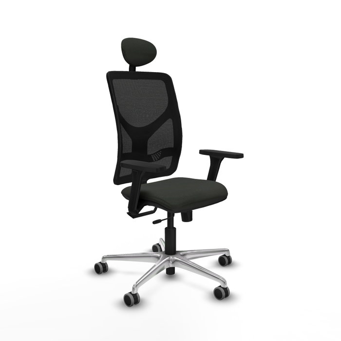 PIQUERAS Y CRESPO Silla de oficina Motilla con mecanismo Sincro/Traslack, Brazos 3D y Cabecero Fijo, Negro PIQUERAS Y CRESPO Silla de oficina Motilla con mecanismo Sincro/Traslack, Brazos 3D y Cabecero Fijo, Negro